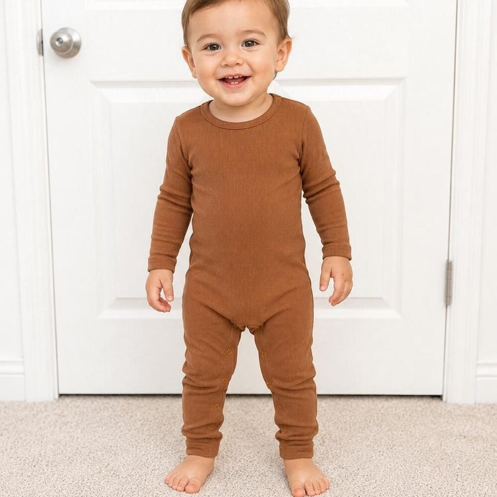 Shein Brown and Tan Playsuit-romper